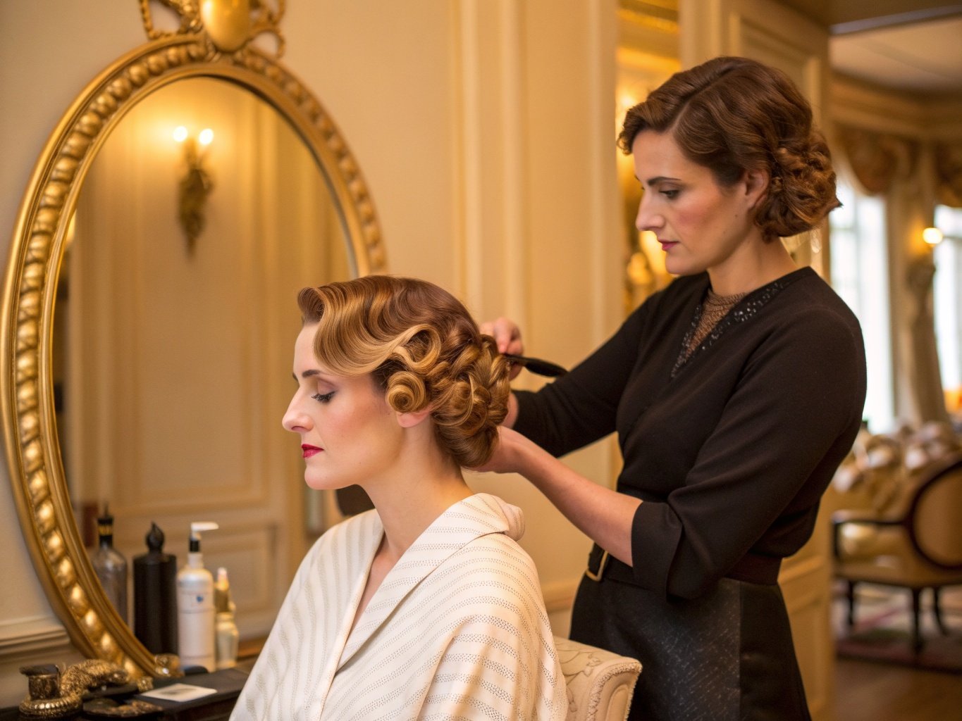 Coiffure rétro femme